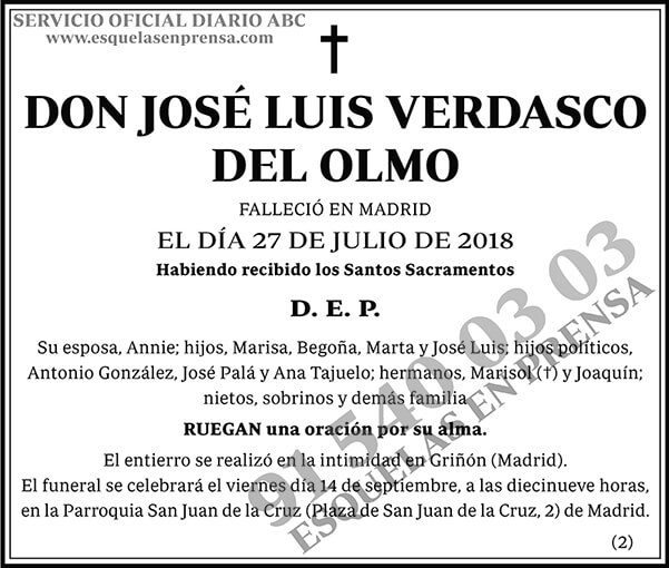 José Luis Verdasco del Olmo